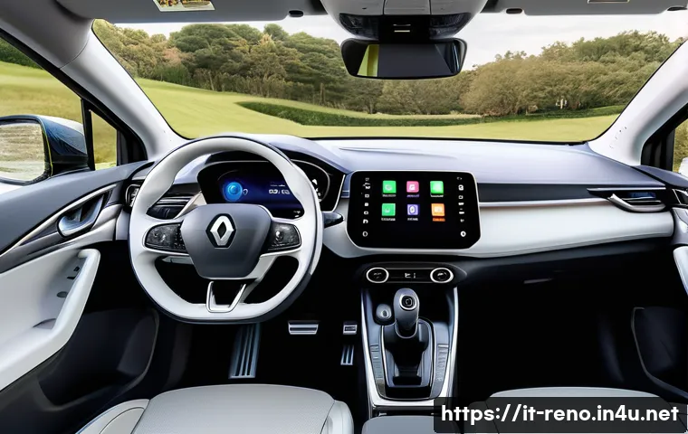 르노 메간 전기차와 아이오닉 5 비교 - A sleek, modern electric car interior comparison scene showcasing two vehicles side by side: the Ren...